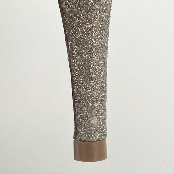 Jimmy Choo Annie Giltter 65mm Ankle Strap Glitter Heel, Size 37.5 - Picture 16 of 17